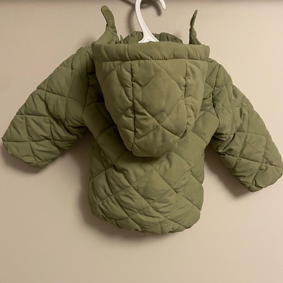 H&M Green Puffer Jacket 6-9 Months - Picture 2 of 4